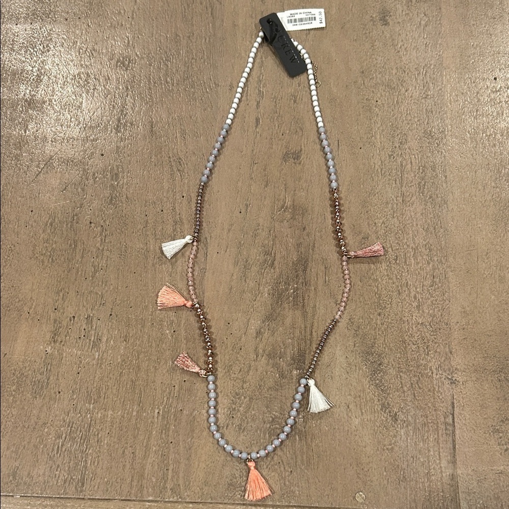 J. Crew Multicolor Tassel Necklace